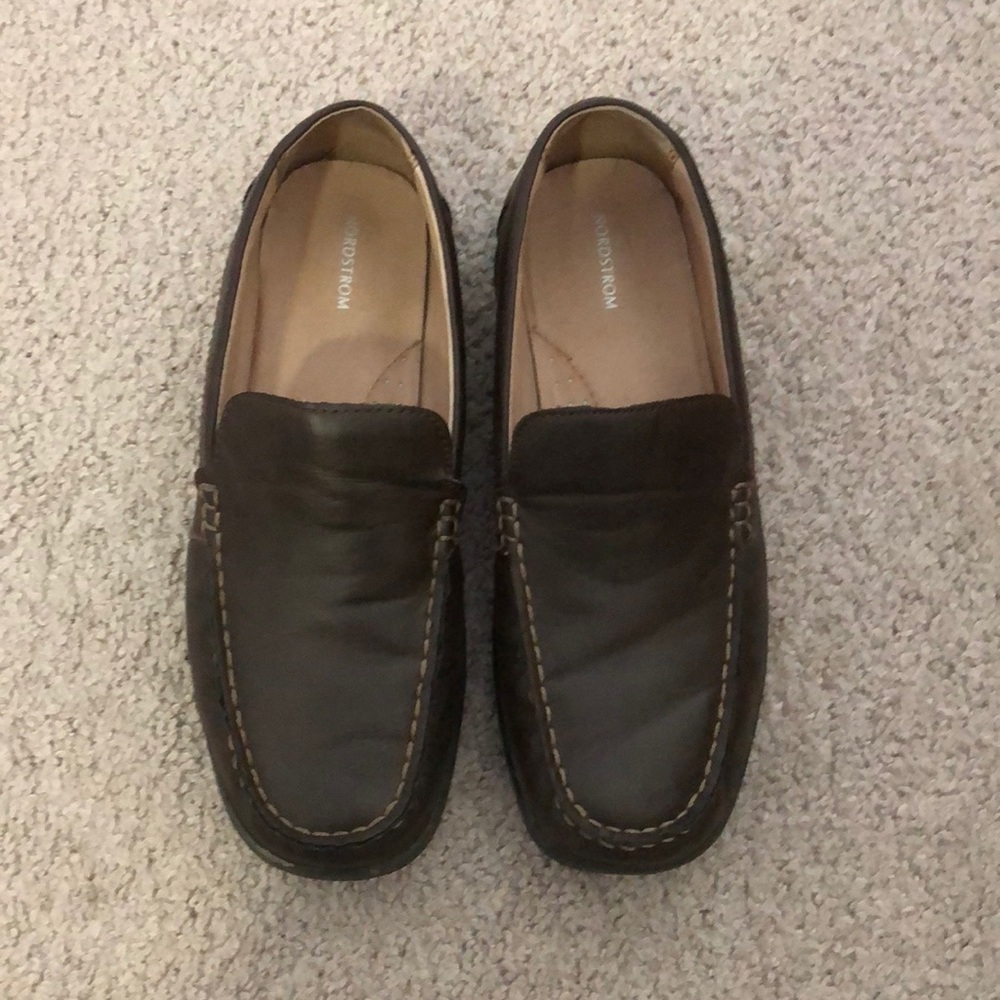 Brown loafers boys SZ 6